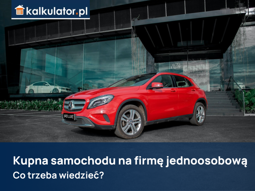 Kupno samochodu na firmę jednoosobową